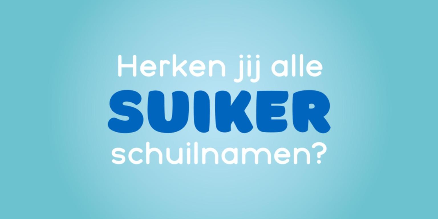 Suiker schuilnamen