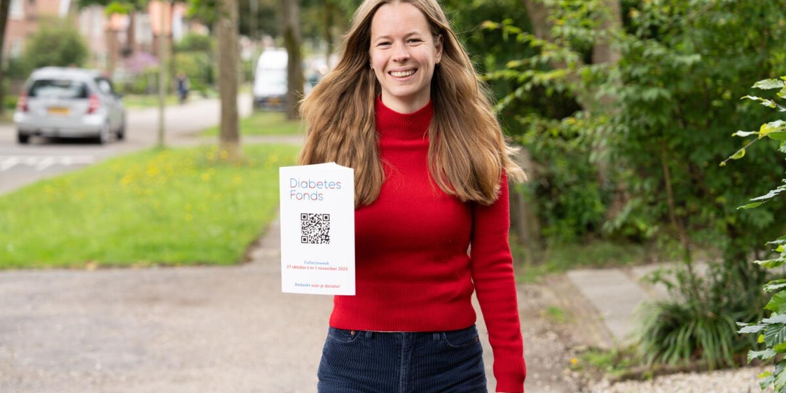 Anne collecteert voor het Diabetes Fonds