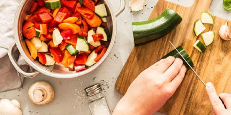 Gezond eten word klaargemaakt