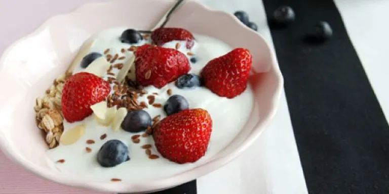 Suiker in yoghurt