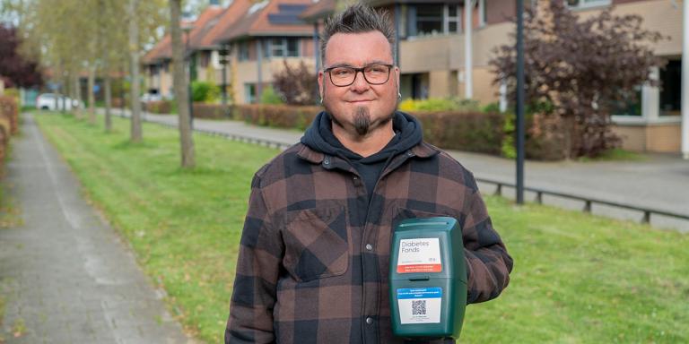 Carlo collecteert voor het Diabetes Fonds