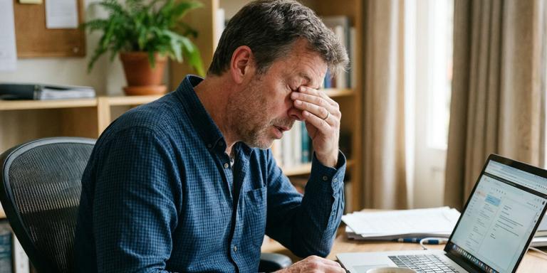 Man heeft last van wazig zien door suiker