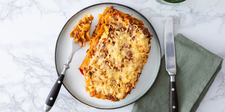 Ovenrecept: snelle volkorenlasagne