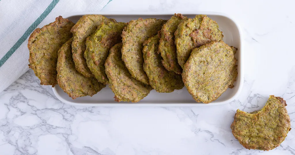 Koekjes van broccoli