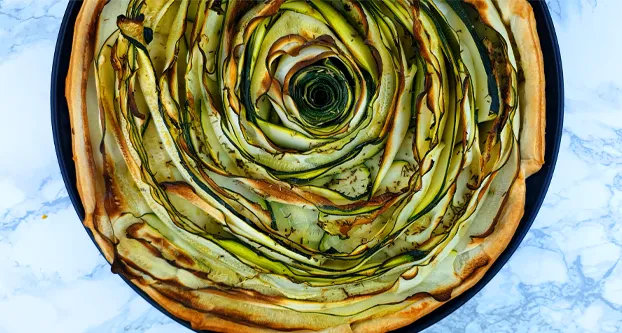 Courgette spiraaltaart