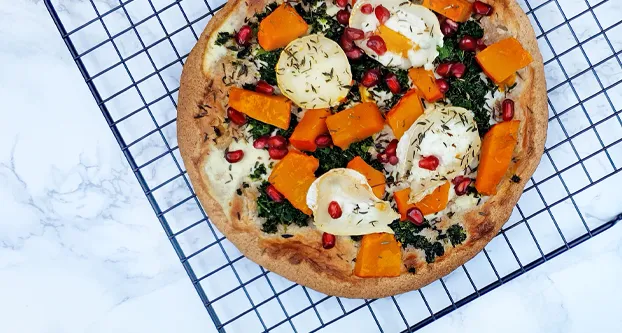 Flammkuchen met pompoen