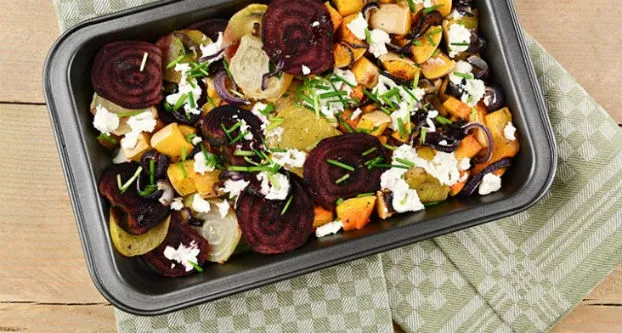 Winterse gegrilde groenten
