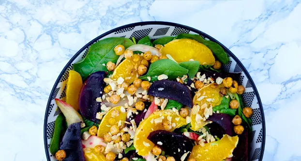 Geroosterde bietensalade