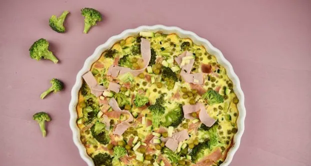 Groene groente frittata