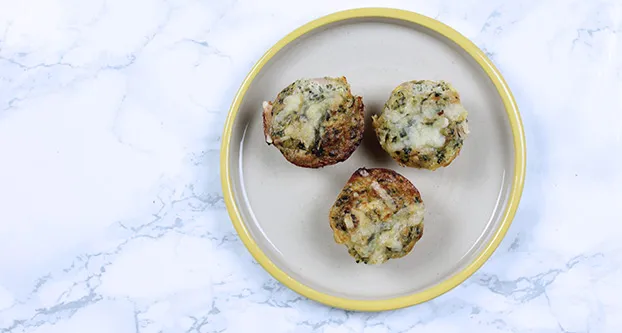 Tonijnmuffins met spinazie