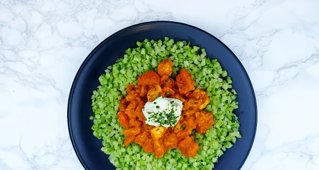 Kip tandoori met broccolirijst