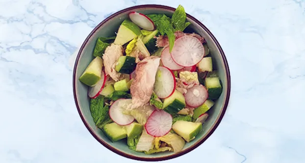 Makreelsalade met radijs