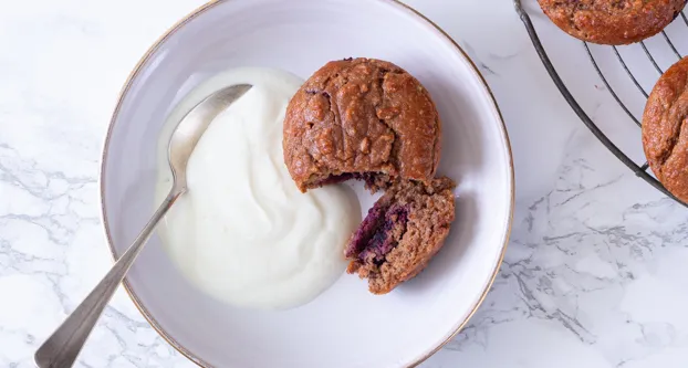 Muffins met kersen