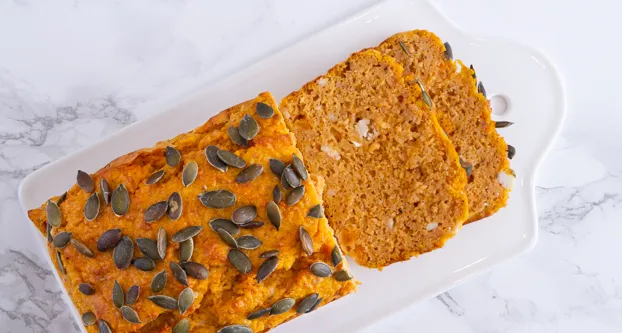 Pompoenbrood met feta