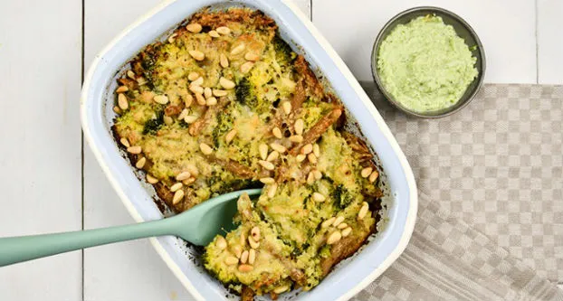 Volkoren penne met broccolipesto