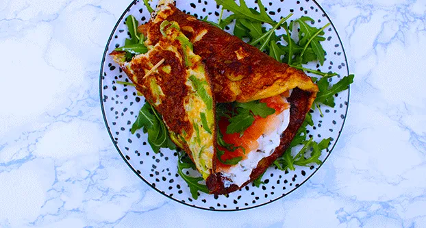 Eiwrap met zalm