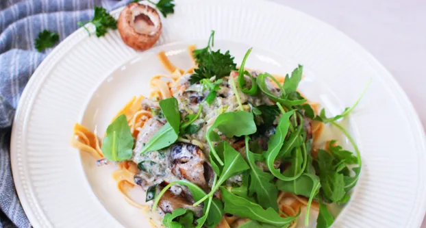 Pasta met paddenstoelen