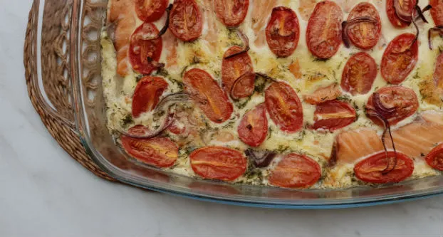 Witlof ovenschotel met zalm