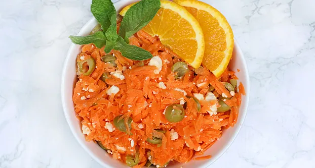 Oranje wortelsa­lade