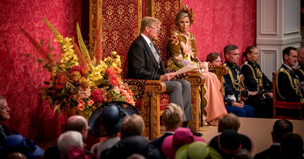 Foto: Voorlezen troonrede