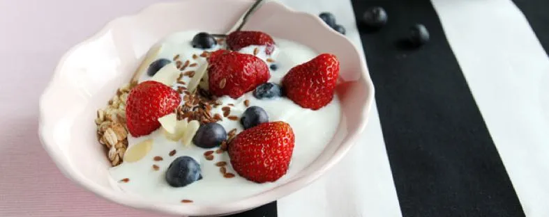 Suiker in yoghurt