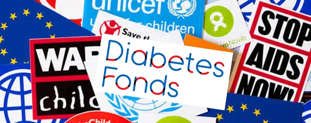 logo's van allerlei goede doelen waaronder het Diabetes Fonds