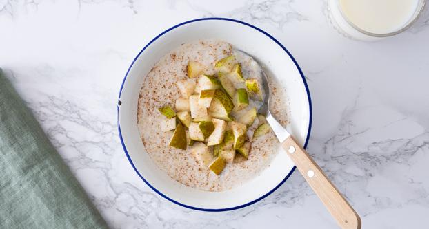 Boekweit grutten met peer en kaneel