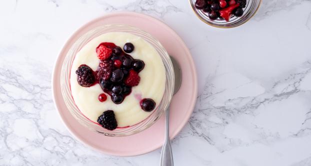 Griesmeelpap met bosvruchten