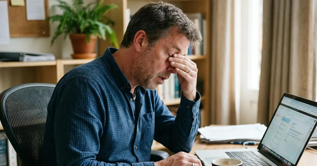 Man heeft last van wazig zien door suiker