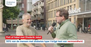 50% van de mensen met diabetes type 1 krijgt last van vermoeidheid