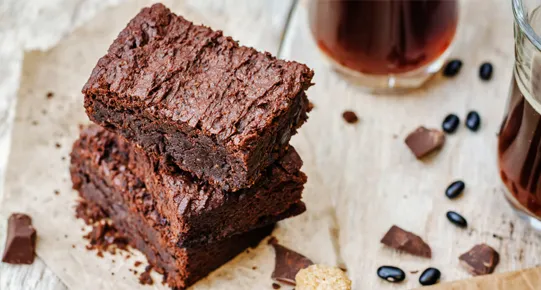 Brownies van zwarte bonen