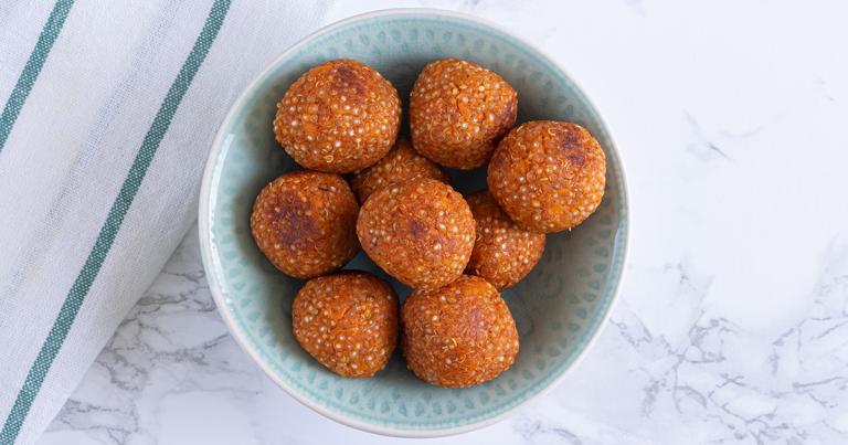 Hartige quinoa­balletjes
