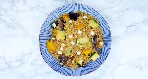 Quinoa met gegrilde groenten