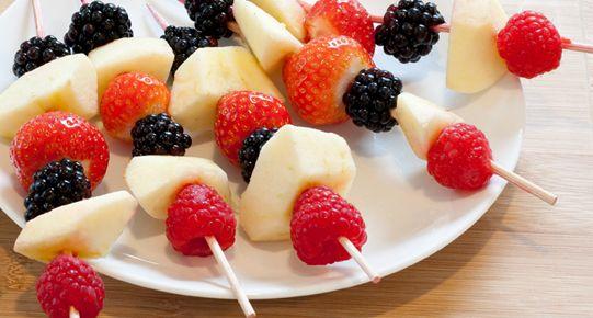 Rood-wit-blauwe fruitspies