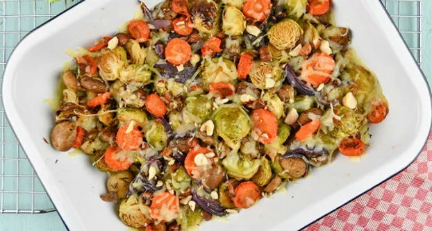 Spruitjes-champignon­gratin