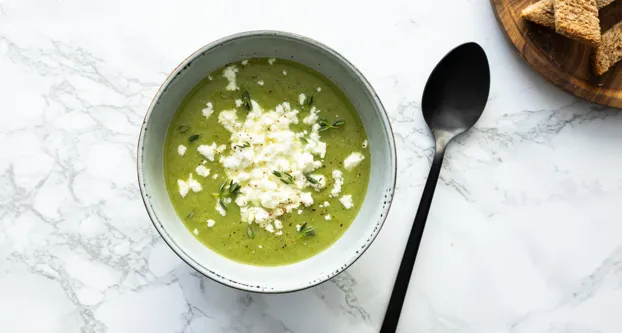 Broccolisoep met feta